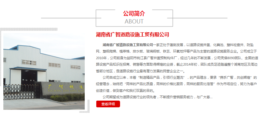 營銷型網(wǎng)站成功案例——湖南省廣智道路設(shè)施工貿(mào)